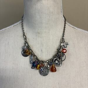 Hand Crafted Adjustable Charm Necklace Peace Angels Dove Spirit Beads